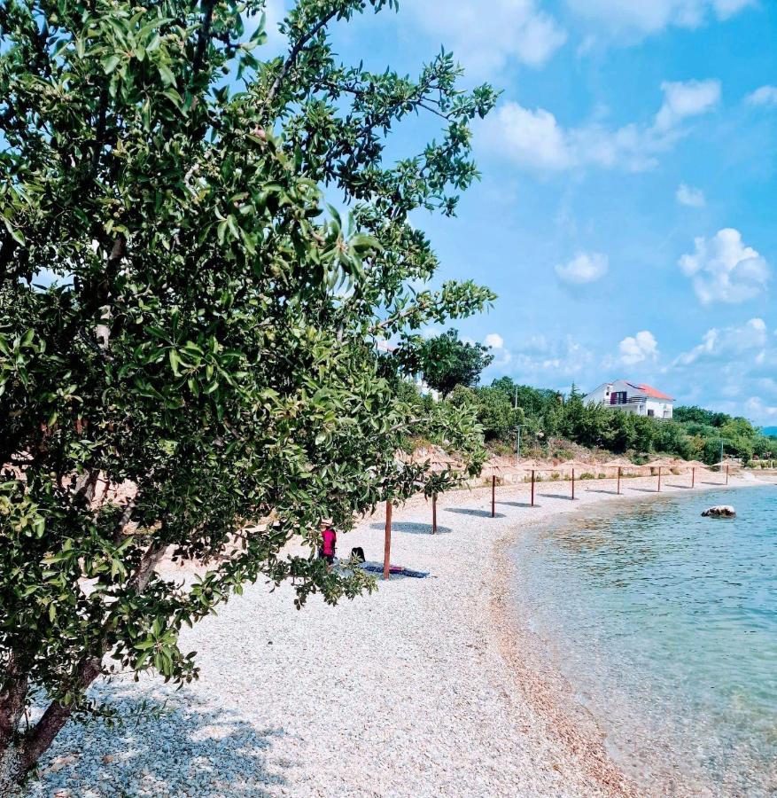 Modern Seeview Apartment Maslenica With Free Wifi, Free Parking, 300M From Beach Kültér fotó